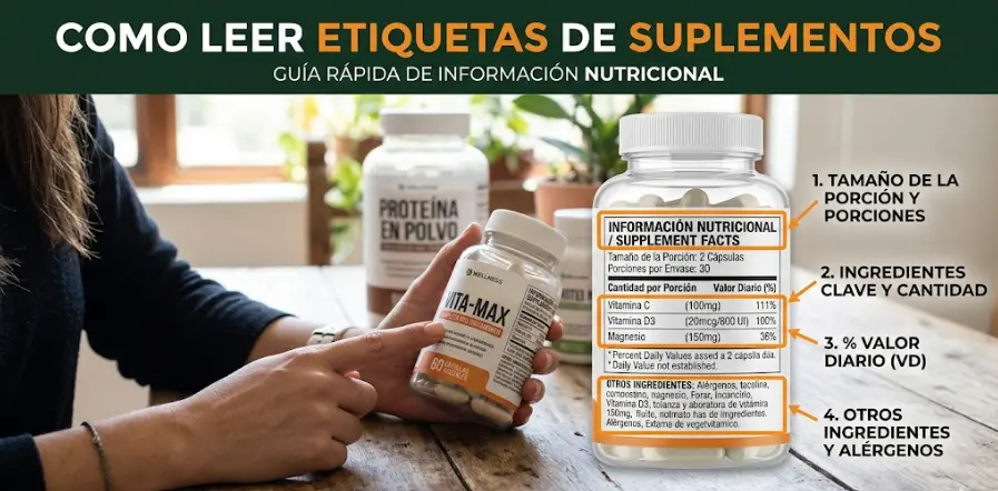 Cómo Leer Etiquetas de Suplementos: La Guía para Detectar Ingredientes Ocultos (2026)