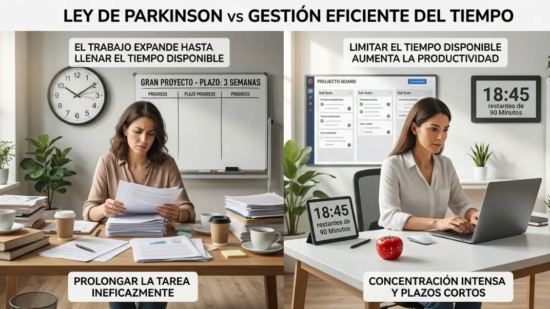 Ley de Parkinson: Cómo Hacer en 2 Horas lo que antes te llevaba 8