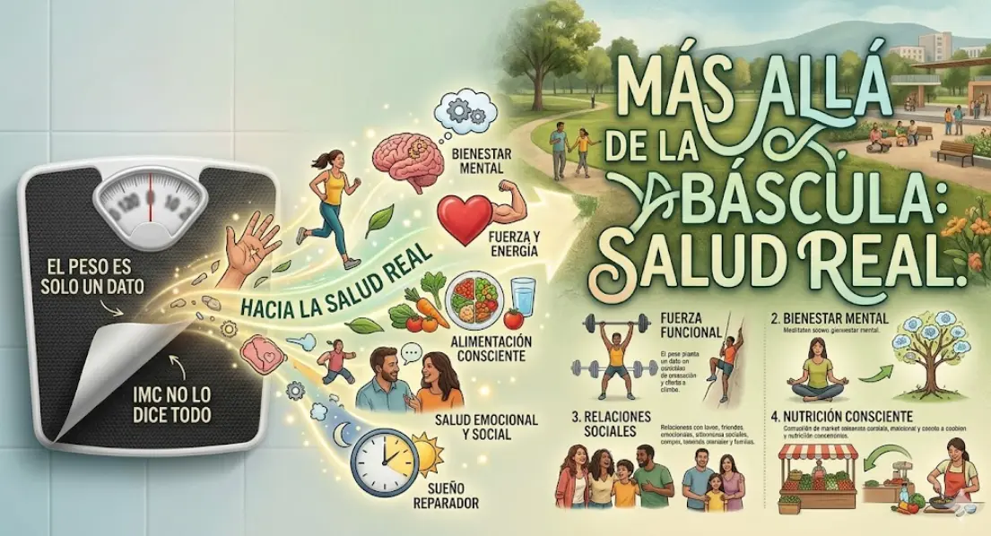Cómo saber si estás sano sin báscula: 7 indicadores reales de salud (2026)