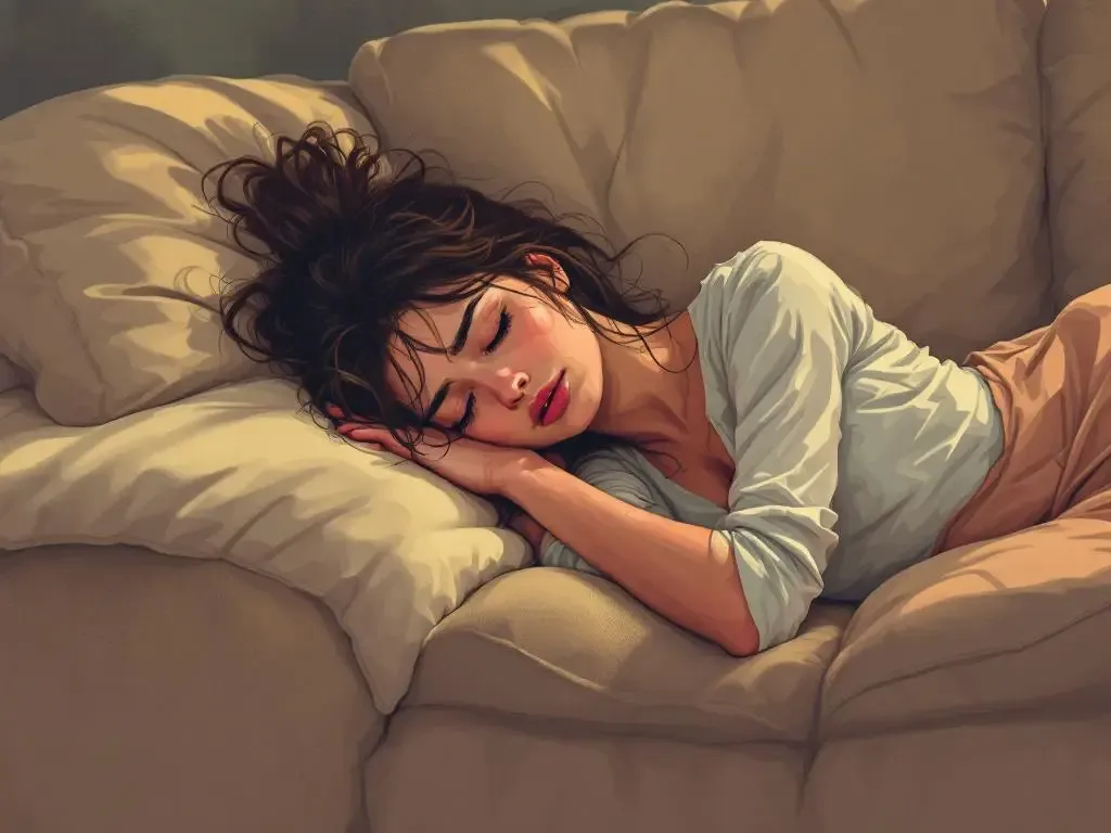 Mujer cansada por falta de suplementos para la salud femenina