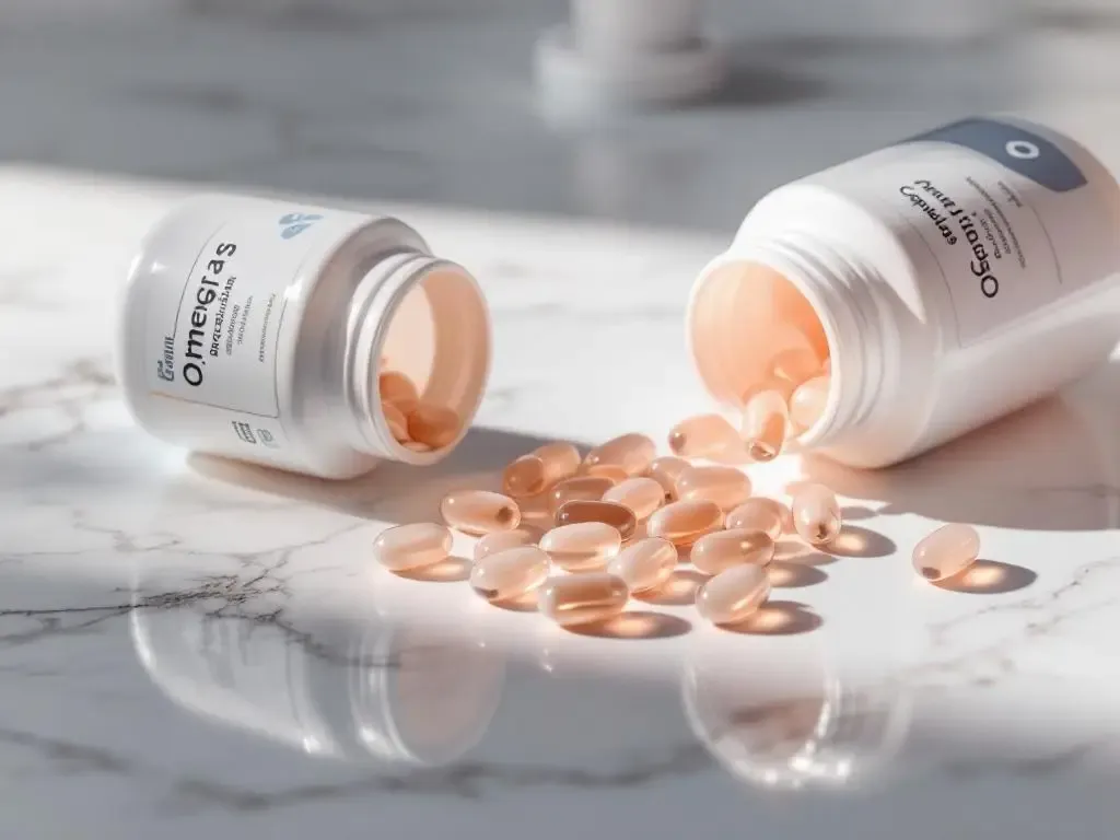 Omega 3 cápsulas suplementos para la salud femenina