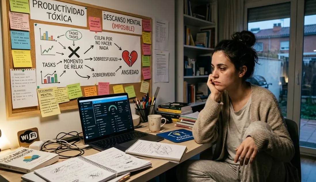 Aprende a identificar la productividad tóxica, combatir la fatiga mental y descubrir por qué descansar sin culpa es tu mejor estrategia de rendimiento.