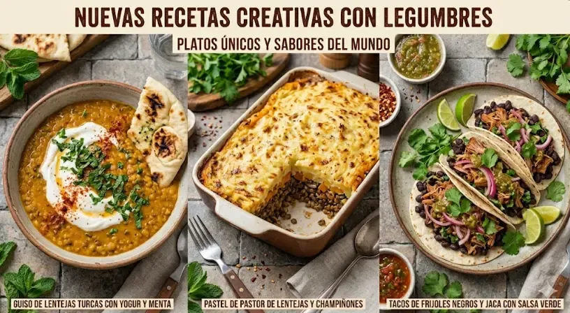 Ensalada colorida de garbanzos con verduras frescas y aliño casero sobre tabla de madera