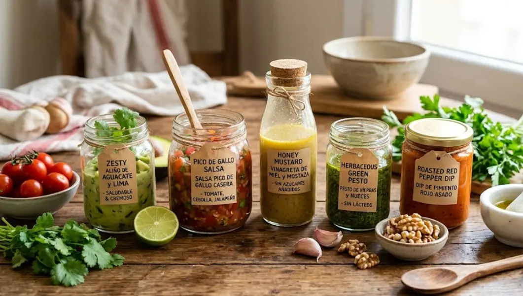 Salsas y Aliños Caseros Bajos en Calorías: Da Sabor a tu Dieta sin Engordar