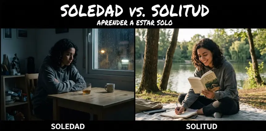 Soledad vs. Solitud: Cómo aprender a estar solo y dejar de huir de ti mismo (Guía 2026)